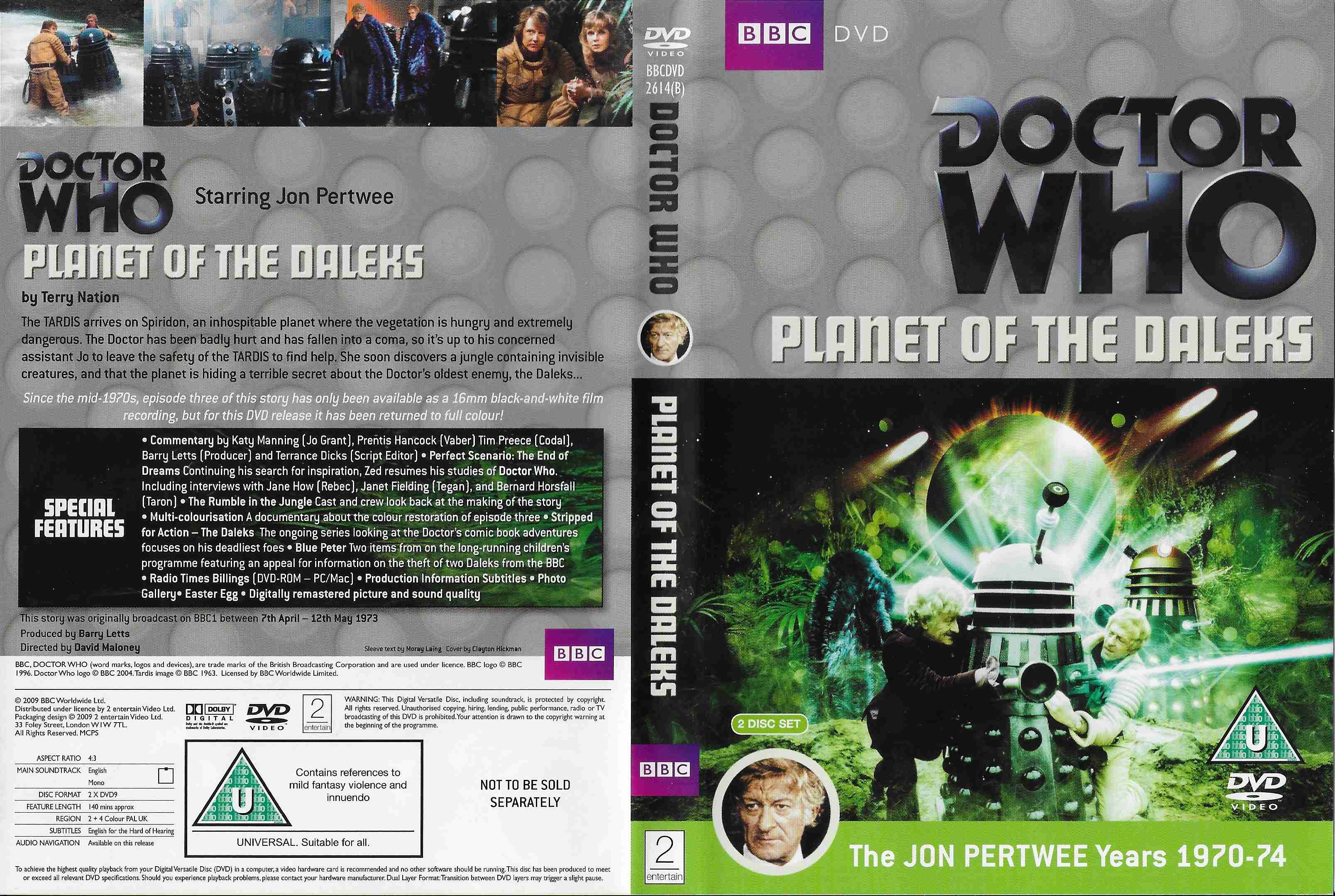 Picture of BBCDVD 2614B Doctor Who - Planet of the Daleks by artist Terry Nation from the BBC records and Tapes library
